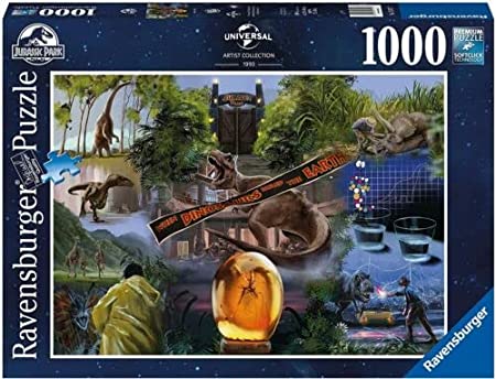 ラベンスバーガー ジグソーパズル パズル 映画ジュラシックパーク 1000ピース Ravensburger ARTIST COLLECTION 1993 JURASSIC PARK 50cm x 70cm