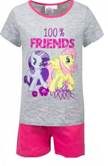 My Little Pony マイリトルポニー パジャマ 上下セット 半袖 Tシャツ 子供服 灰