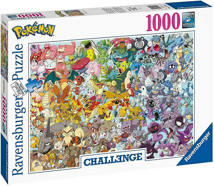 ポケモン　ポケットモンスター　ジグソーパズル　パズル　1000ピース 　Pokemon Puzzle ラベンスバーガー　Ravensburgerのサムネイル