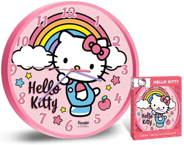 ハローキティ Hello Kitty 掛け時計 時計 直径24cm ウォールクロック Wall Clock