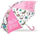 Hello Kitty ハローキティ 子供用 傘 手動傘 マニュアルオープン 親骨サイズ42cm 直径71cm umbrella　到着日時指定は平日午前のみ