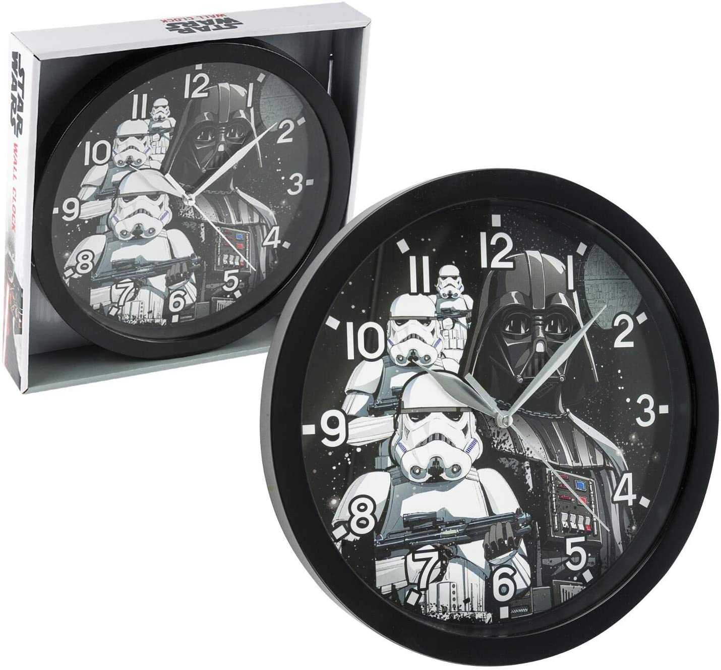 スターウォーズ　Star Wars　ダースベイダー　ストームトルーパー　掛け時計　時計　直径25cm　ウォールクロック　Wall Clock