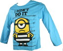 ミニオンズ Minions 長袖 Tシャツ 子供服 水色 日時指定不可