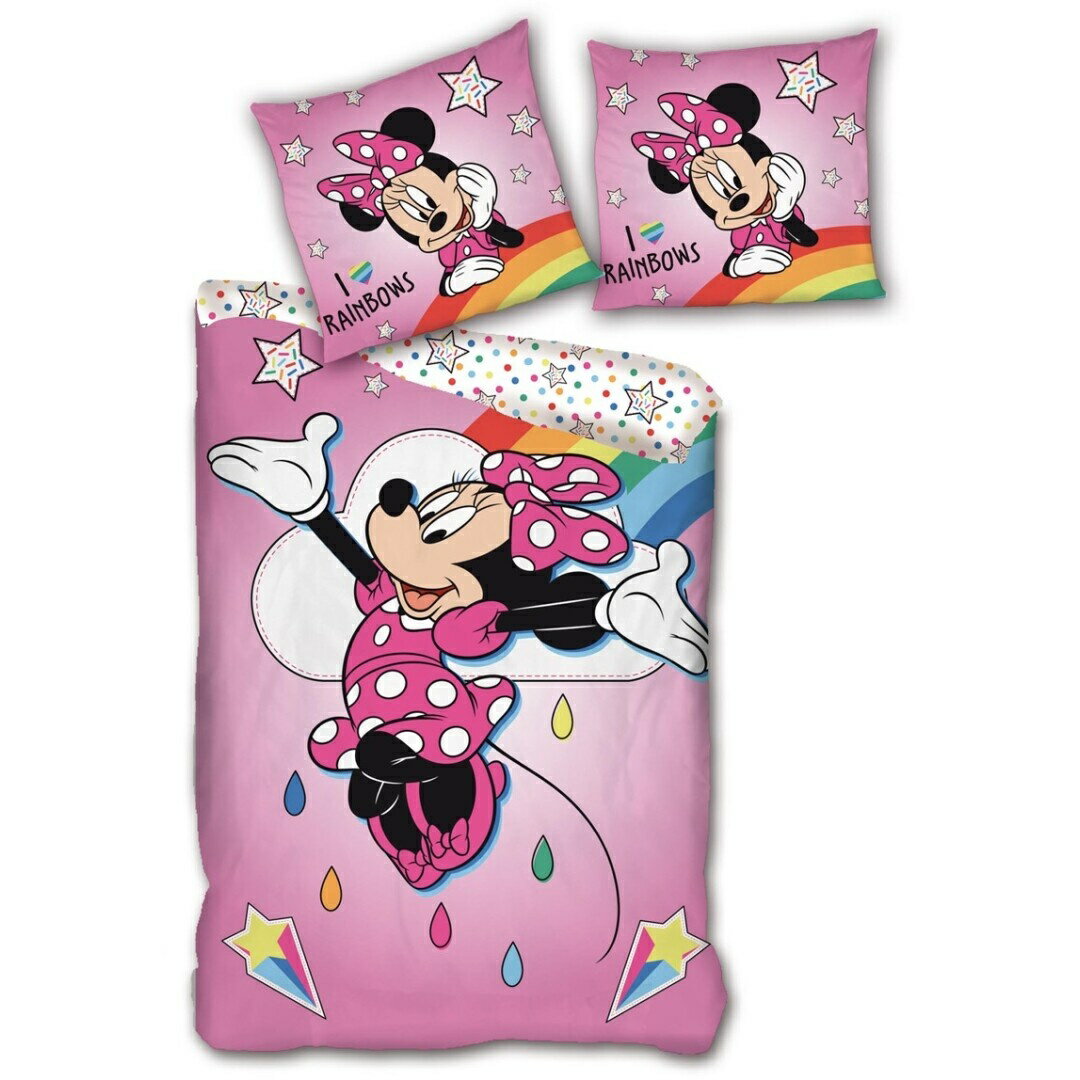 Disney Minnie Mouse ディズニー ミニーマウス シングルサイズ 掛け布団カバー+枕カバー セット