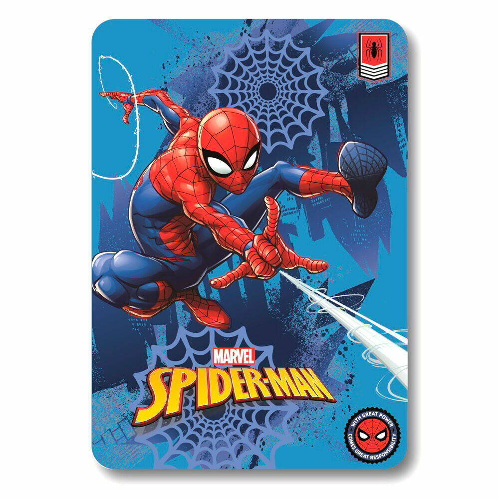 マーベル　スパイダーマン　 フリース ブランケット 毛布 ひざ掛け　ハーフケット　お昼寝毛布　100cm x 140cm