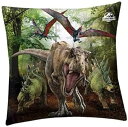 ジェラシックワールド 恐竜 クッション 枕 背あて 40cm x 40cm JURASSIC WORLD(3)