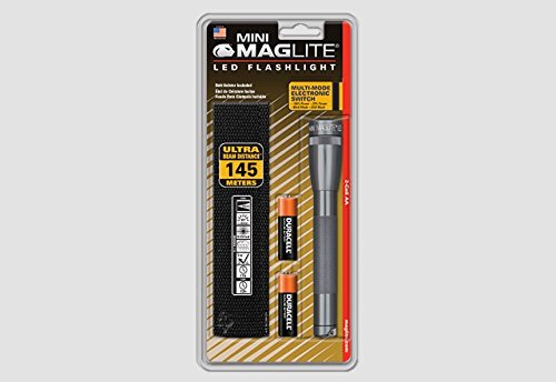 ミニ マグライト 単3×2本 SP2209H MINI MAG-LITE 2AA Cell LED FLASHLIGHT 灰 GRAY グレイ