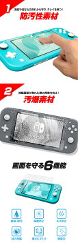 Nintendo Switch Lite ガラスフィルム ブルーライトカット 任天堂 スイッチ ライト フィルム 画面 液晶保護フィルム 強化ガラス 画面保護 シート シール スクリーンガード