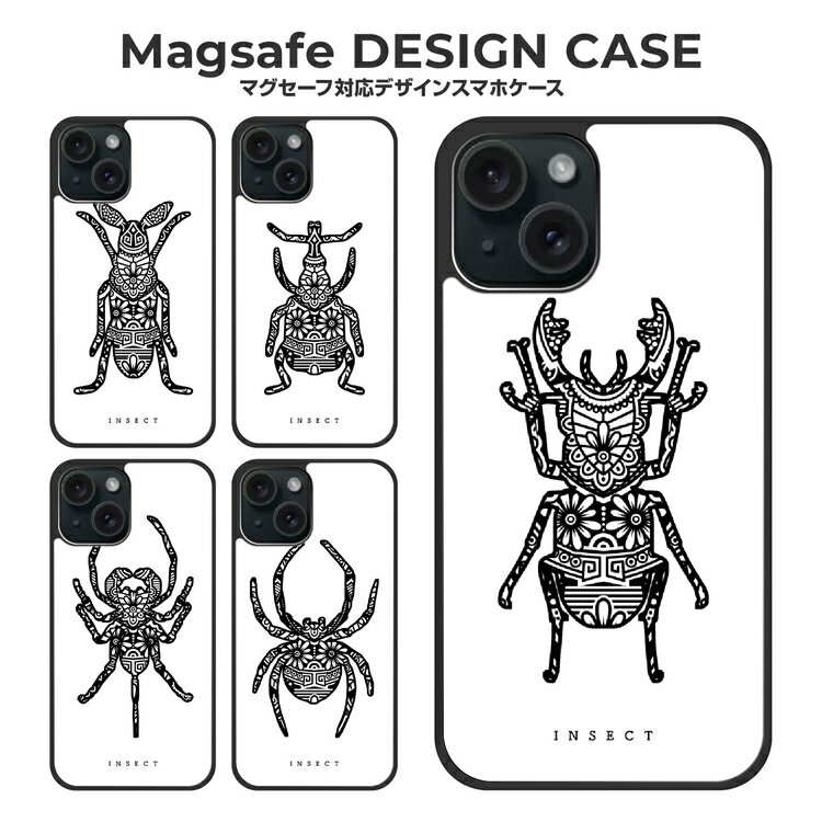 Rakuten - iPhone16e Google Pixel9a ケース iPhone16 iPhone15 アイフォン16e アイフォン16 アイフォン15 グーグル ピクセル 9a マグセーフ magsafe スマホケース アイホンケース カバー 耐衝撃 TPU 昆虫 むし