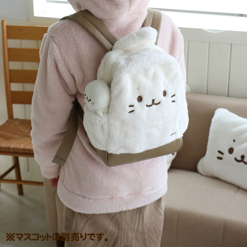 ☆SALE 30%OFF セール☆しろたん しろもこ リュック ファー リュック キッズ ジュニア レディース リュックサック ふわふわ もこもこ おしゃれ かわいい 誕生日プレゼント デイパック カバン バック バッグキャラクター マザーガーデン