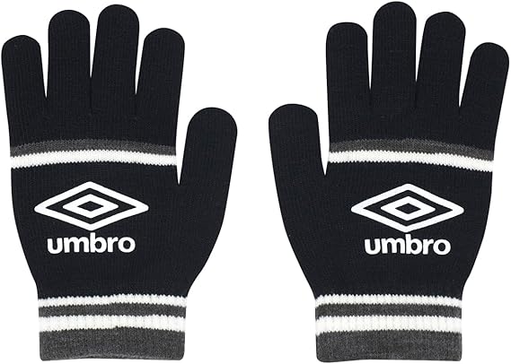 DS-UUDYJD55-BKGY-F アンブロ ジュニア ニットグローブ ブラック×グレー・サイズ：F umbro