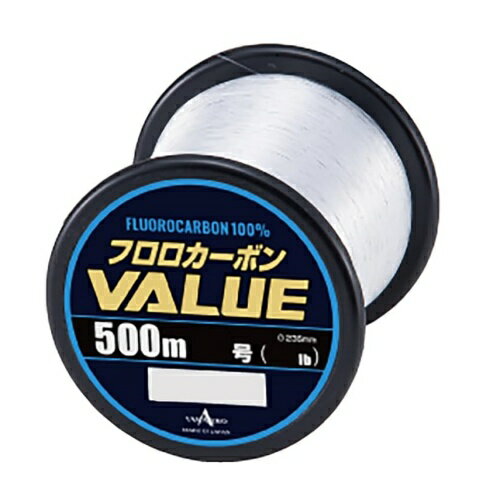 ヤマトヨテグス(Yamatoyo) フロロカーボン VALUE ボビン巻 透明 500m 1.2号