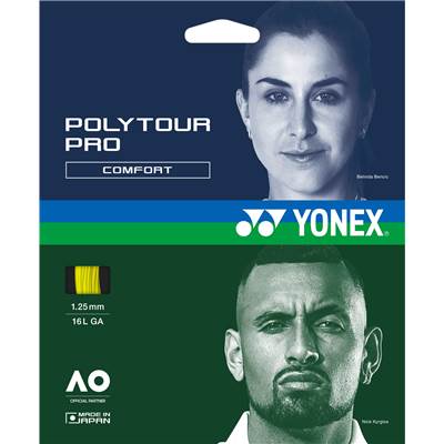 ヨネックス(YONEX) 硬式テニス ストリングス ポリツアープロ 125 (1.25mm) PTGP125 フラッシュイエロー