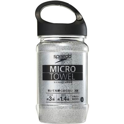 Speedo(スピード) タオル Micro セームタオル マイクロセームタオル M 水泳 ユニセックス SE62003 グレイ M