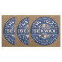SEXWAX(セックスワックス) サーフィン用ワックス QUICK HUMPS 6X ブルー(トロピカル) 3個セット