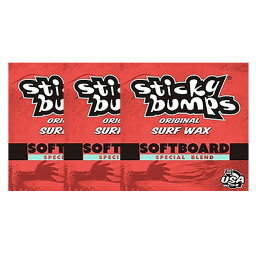 Sticky bumps(スティッキー バンプス) サーフィンSOFTBOARD用WAX(ワックス) 3個セット
