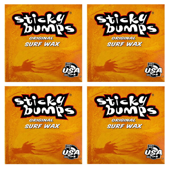 STICKY BUMPS 4個セット スティッキーバンプス サーフワックス/サーフボードワックス サーフボード滑り止め WARM（初夏用）