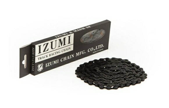 IZUMI x MASH Jet Black Chain 116L 【ピスト】【BMX】 【厚歯用】【シングルスピード】 (Black)