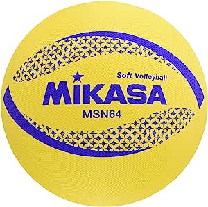 ミカサ(MIKASA) カラーソフトバレーボール 円周64cm 小学生1~4年生用(イエロー) MSN64-Y