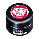 プリジェル PREGEL カラーEX スパイシーレッド PG-CE903 シャイニーグロスシリーズ カラージェル UV/LED対応 3g