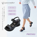 ナースサンダル ナースシューズ 美脚効果 ピュアウォーカー PW5502 外履きOK レディース 女性用 病院 看護師 医者 介護士 クリニック 医療用 オフィス 事務服