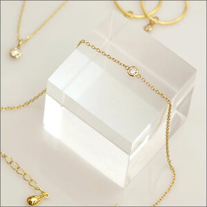 K10 K18 ダイヤモンドブレスレット Pelle ペレ 0.05ct ブレスレット ダイヤモンド ダイヤ 一粒ダイヤ フクリン ガードル巻き | レディース ジュエリー K18 K10 18金 10金 贈り物 パーティー お呼ばれ プレゼン バレンタイン