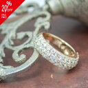 1点限定 天然ダイヤモンド パヴェリング 2.00ct K18PG 18K 18金 ピンクゴールド 金 パヴェダイヤ 大ぶり 贅沢 ギフト プレゼント 自分にご...