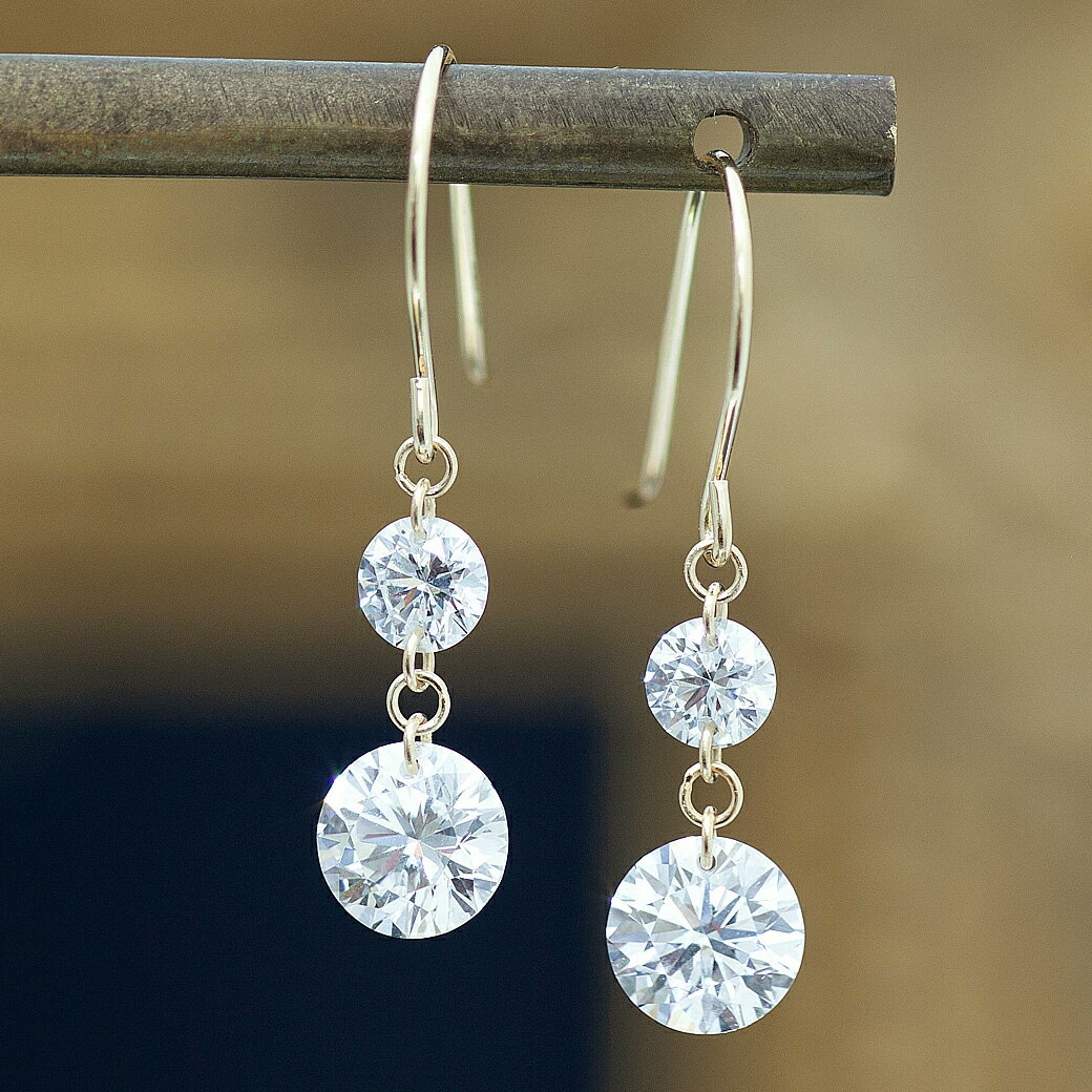 【ALTRO アルトロ】 ラボグロウンダイヤモンド K18 ラボグロウン ダイヤモンド ピアス 計1.3ct 大粒 レーザーホール フックピアス 合成ダイヤモンド ハイグレード 高品質 システィーナ プラチナ 金 イエロー K18YG ジュエリー 記念日 送料無料