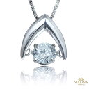 【1点限定】プラチナ 天然ダイヤモンド ネックレス ダンシングストーン 0.3ct