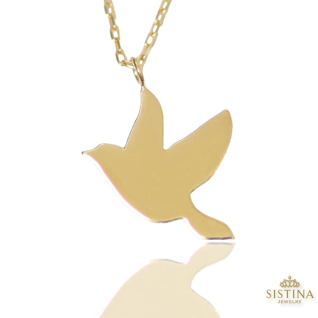 yForesta`tHX^`z Birdie   o[h Bird `[t lbNX Necklace Aj}  Aj}lbNX S[h Gold  K18 K10 18k 10k 18 10 VXeB[i SISTINA