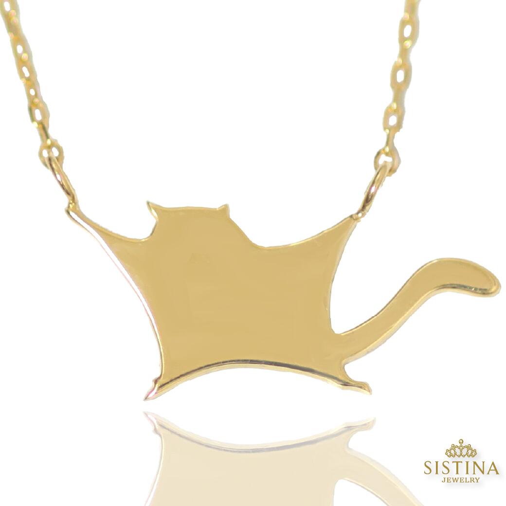 【Foresta～フォレスタ～】 Momonga モモンガ ムササビ モチーフ ネックレス Necklace アニマル 動物 ゴールド Gold 金 K18 K10 18k 10k 18金 10金 システィーナ SISTINA