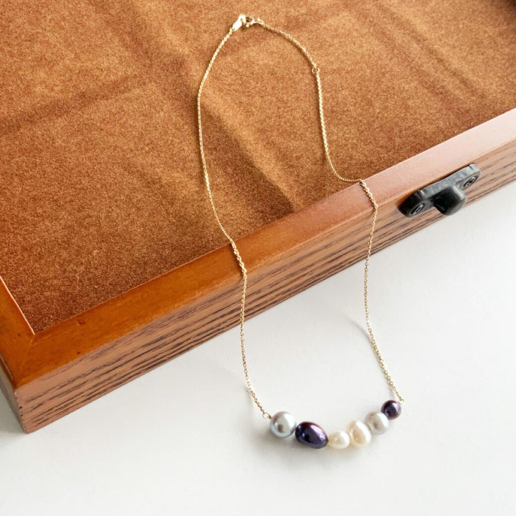 乐天商城 - SISTINA 【あす楽】淡水パール ミックスカラー ネックレス 数量限定! SISTINA システィーナ真珠 pearl k10 10k 10金 YG gold ジュエリー 自分にご褒美 プレゼント ギフト 贈り物 記念日 アニバーサリー 送料無料