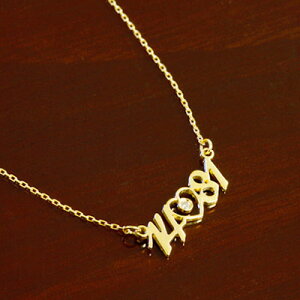 K10 K18 アニバーサリー ナンバー ネックレス 記念日 数字 ネックレス | システィーナ リリコ 結婚 結婚式 プレゼント 贈り物 お呼ばれ パーティー デート 大人 女性 地金 シンプル 天然石 【あす楽】 バレンタイン