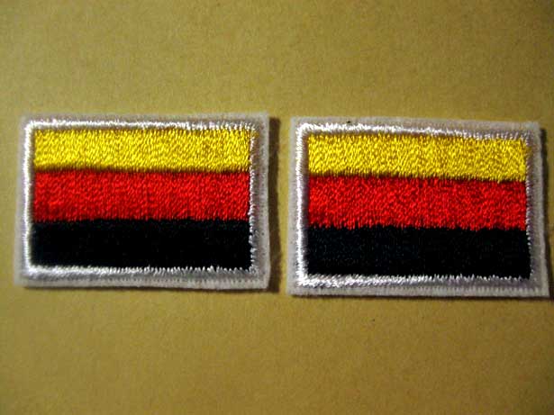 ミニドイツ国旗ワッペン2枚セット