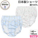 【日本製】【綿100%】ジュニア ショーツ 2枚組 フルーツ×チェック総柄 140〜165cm ジュニアショーツ 女児ショーツ パンツ 女児 キッズ 下着 女の...