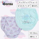 【メール便OK】【女の子】【もちもちパンダ】 キッズジュニアショーツ 2枚組 総柄 ワンポイント 120〜160cm【綿100%】 女子 女児 ガール パンツ ...