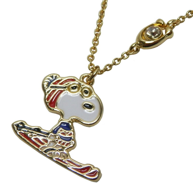 コーチ　COACHxPEANUTS　スヌーピー　スキー　ペンダント　ネックレス　CG050　未使用品　【中古】【コ..