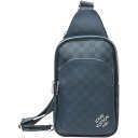 ルイ・ヴィトン LOUIS VUITTON ダミエアンフィニ ボディバッグ/ショルダーバッグ アヴェニュー・スリングバッグ N40439 ネイビー 【中古】