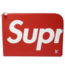 ルイ・ヴィトン LOUIS VUITTON シュプリームコラボ エピ ポシェットジュールGM M67722 ルージュ 【中古】【コンビニ受取対応商品】
