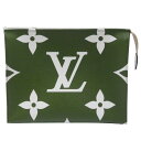 ルイ・ヴィトン LOUIS VUITTON モノグラムジャイアント セカンドポーチ/セカンドバッグ ポッシュ・トワレット カーキ M67691 【中古】【コンビニ受取対応商品】(4)