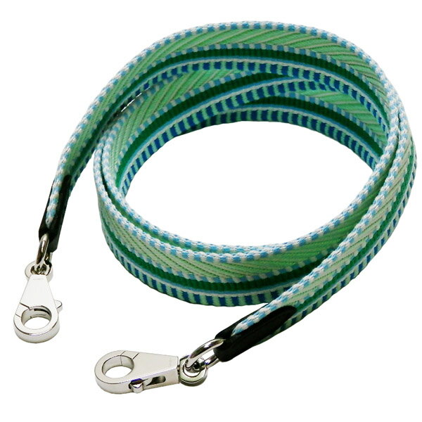 エルメス　HERMES　ショルダーストラップ　バンドリエール　サングル　カヴァル　　25mm　105cm　ブルー/グリーン　シルバー金具　W刻印　新品同様　【中古】【コンビニ受取対応商品】のサムネイル