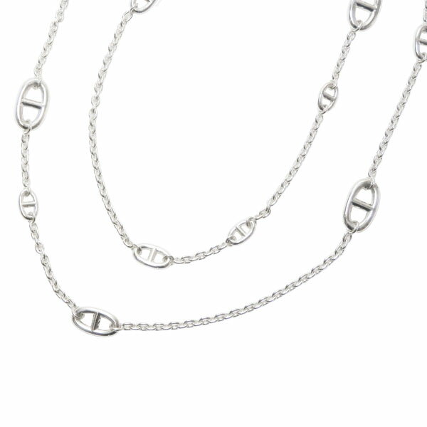 Silver - エルメス　HERMES　シェーヌダンクル　ファランドール　120　ロングネックレス　シルバー925　　【中古】【コンビニ受取対応商品】