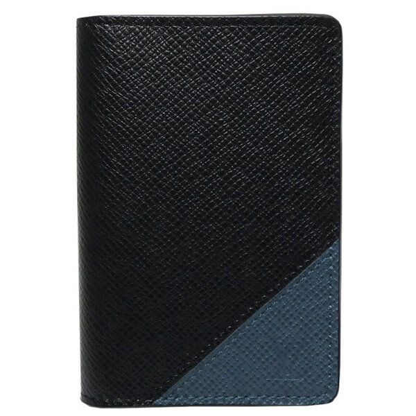 ルイ・ヴィトン　LOUIS VUITTON　タイガ　　カードケース　オーガナイザードゥポッシュ　M30983　ブラック/ブルー　新品同様　　【中古】【コンビニ受取対応商品】