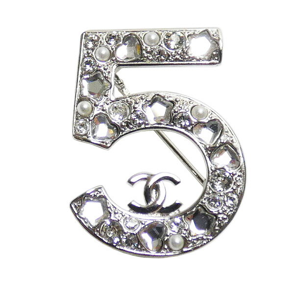 樂天商城 - シャネル　CHANEL　フェイクパール/ストーン　5　ココマーク　　ブローチ　A25P　【中古】【コンビニ受取対応商品】