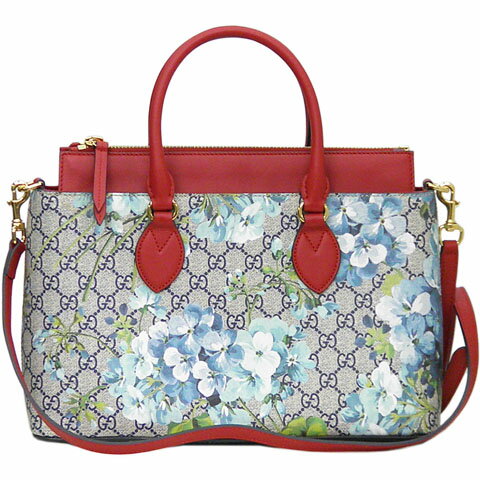 樂天商城 - グッチ　GUCCI　GGブルームス　GGスプリームキャンバス　2WAY　ハンドバッグ　546316　フラワープリント　花柄　【中古】【コンビニ受取対応商品】