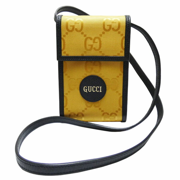 グッチ　GUCCI　オフ ザ グリッド　キャンバス/レザー　ミニ　ショルダーバッグ/フォンショルダー　625599　イエロー　【中古】【コンビニ受取対応商品】
