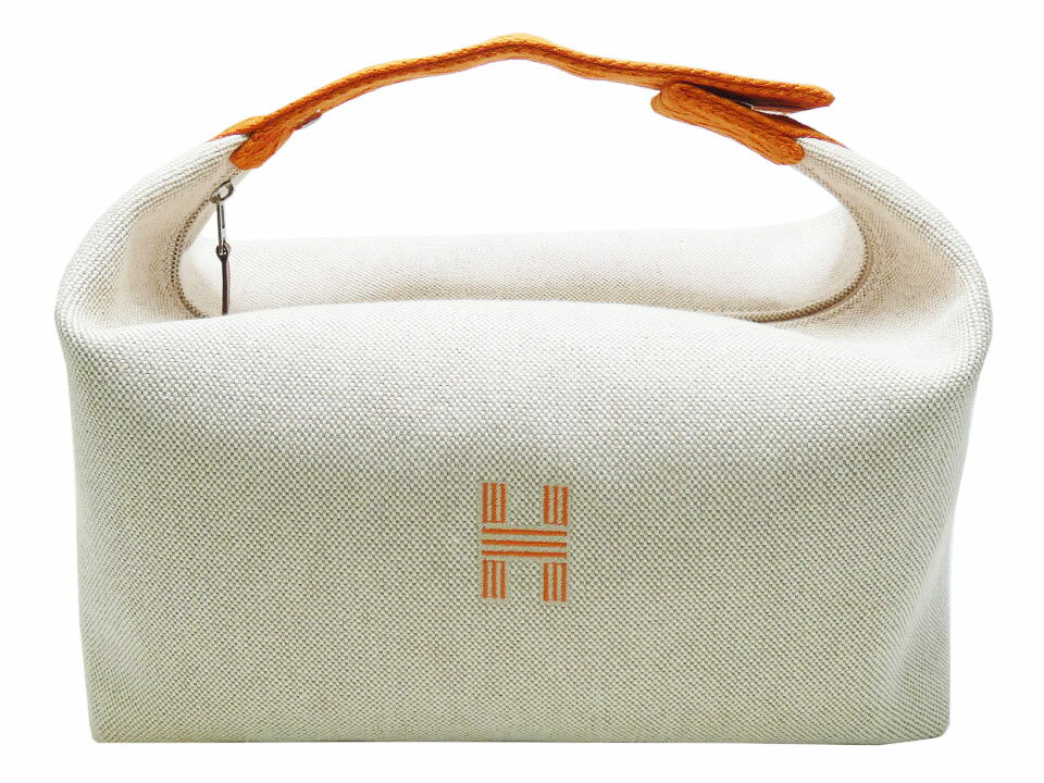 Rakuten - エルメス　HERMES　キャンバス　ハンドポーチ　ブリッドアブラックGM　ジグザグ　オレンジ　【中古】【コンビニ受取対応商品】