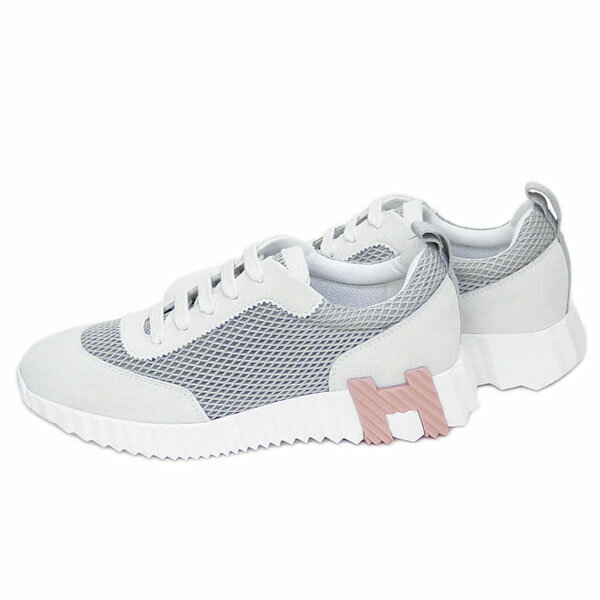 エルメス　HERMES　メッシュ　スニーカー　バウンシング　サイズ36.5　グリ・ルレア/白　未使用品　【あす楽対応_東海】【コンビニ受取対応商品】のサムネイル