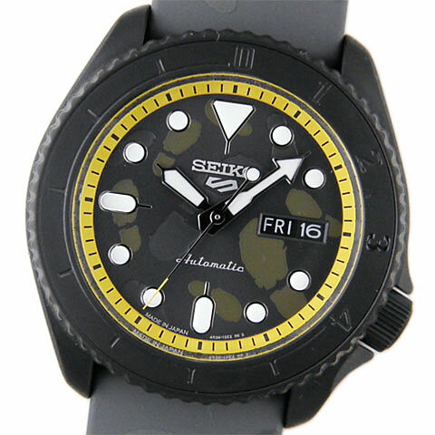セイコー SEIKO メンズ腕時計 セイコー5 スポーツ ワンピースコラボレーション限定モデル サンジ SBSA155 自動巻 デイデイト ONE PIECE 【中古】【コンビニ受取対応商品】