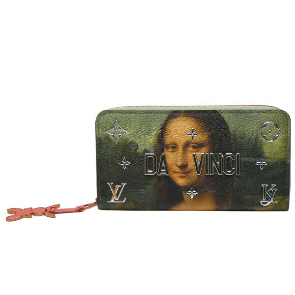 樂天商城 - ルイ・ヴィトン　LOUIS　VUITTON　マスターズコレクション　ジッピーウォレット　ラウンドファスナー長財布　M64606　ダヴィンチ　モナリザ【中古】【コンビニ受取対応商品】
